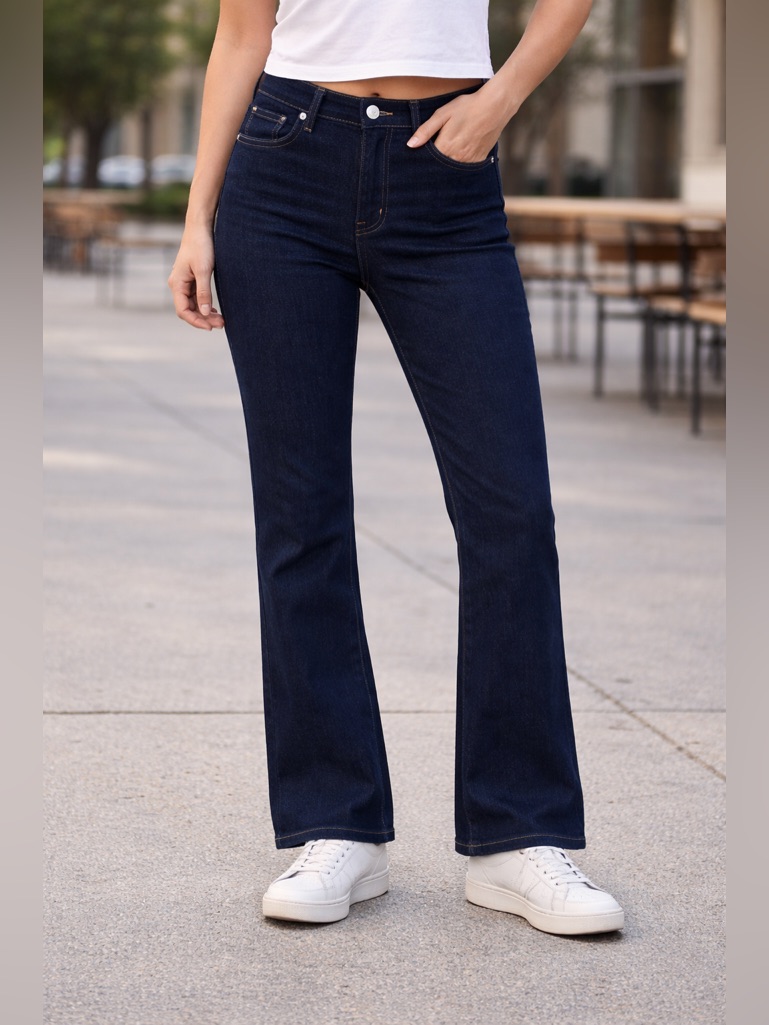 Levis 725 High Rise Bootcut Jeans Womens 30x30 Dark Indigo Denim New
